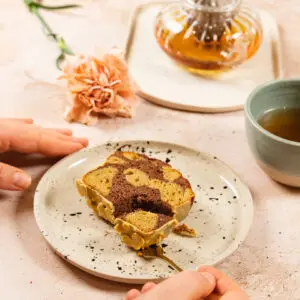 Cake marbré pistache chocolat – Image 2