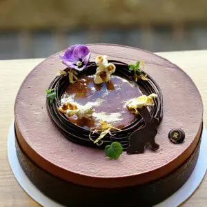 Le Pop Pâques - Gâteau au chocolat et pop corn