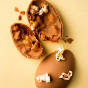 🍿POP CORN - Oeuf Dulcey au praliné mais grillé